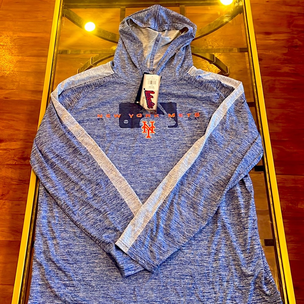 Light weight mens hoodie. Authentic Majestic NY Mets